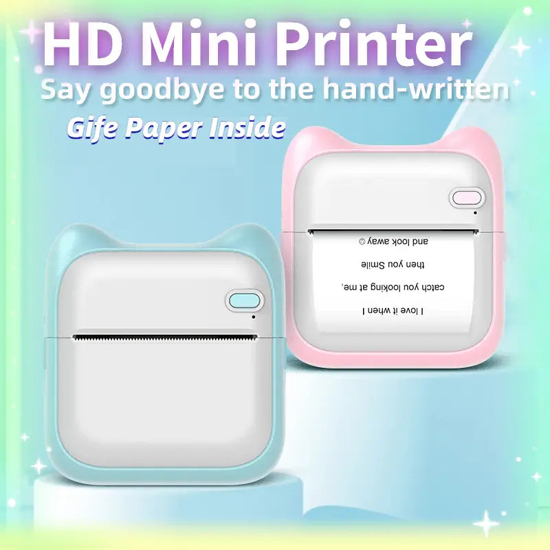 Portable Thermal Photo Printer For Gift Study Notes Memo