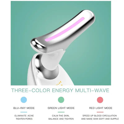 Neck Face Firming Smoothes Wrinkles Tool, Double Chin Reducer Vibration Massager