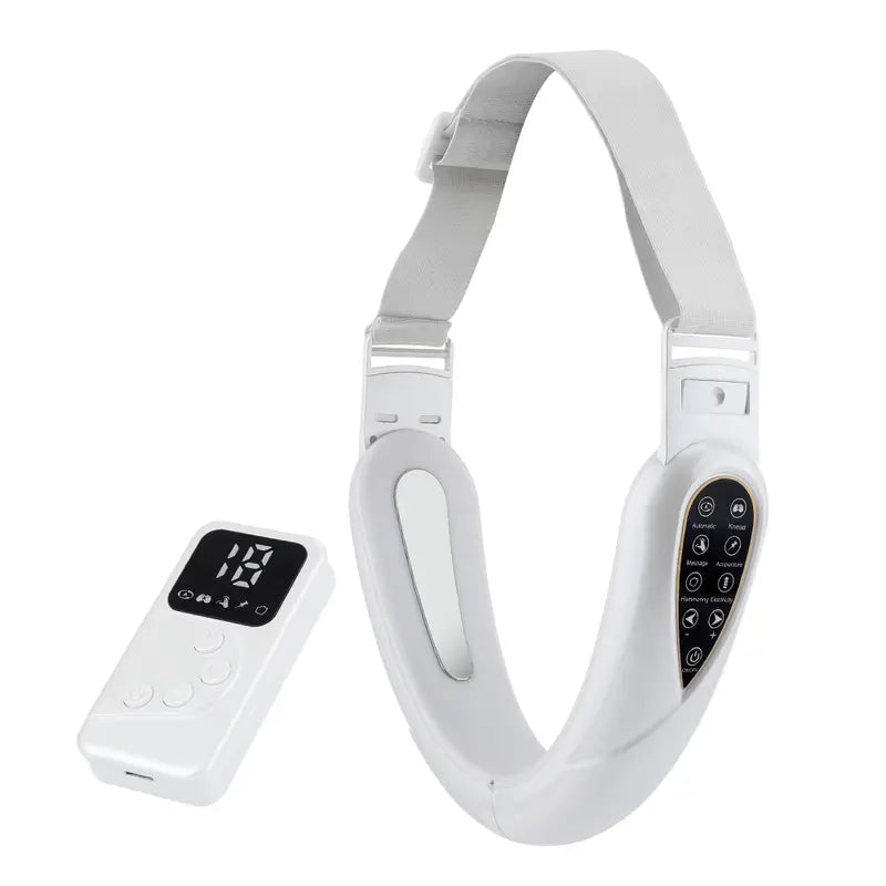 Double Chin Reducer - V Line Face Lift Massager with 5 Modes for Contouring, Tightening, and Firming