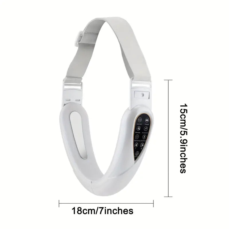 Double Chin Reducer - V Line Face Lift Massager with 5 Modes for Contouring, Tightening, and Firming