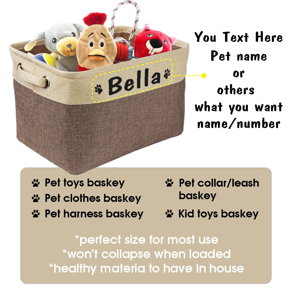Storage Bins Canvas Collapsible Dog Accessories