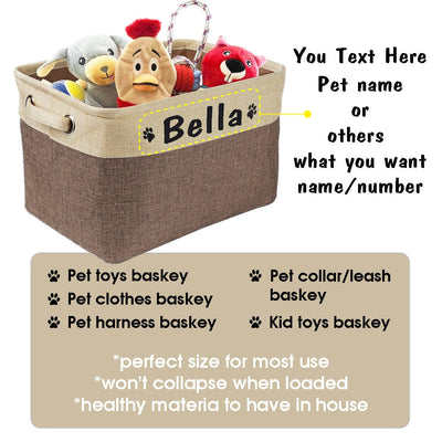 Storage Bins Canvas Collapsible Dog Accessories