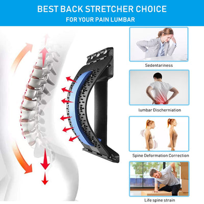 Back Massager Stretcher Support Spine Deck Pain Relief
