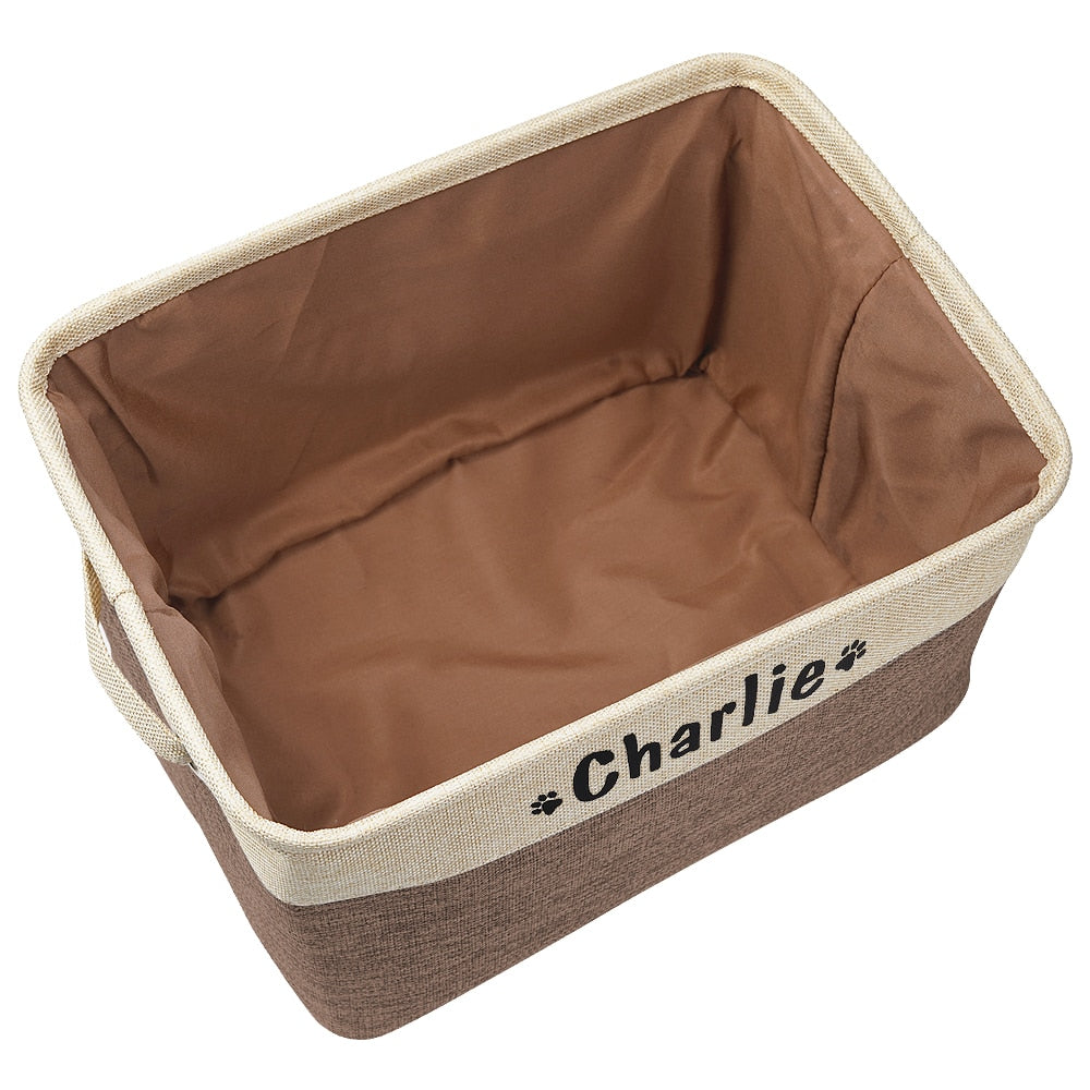 Storage Bins Canvas Collapsible Dog Accessories