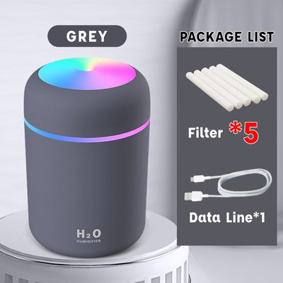 Portable Air Humidifier 300ml Ultrasonic Aroma Essential Oil Diffuser USB