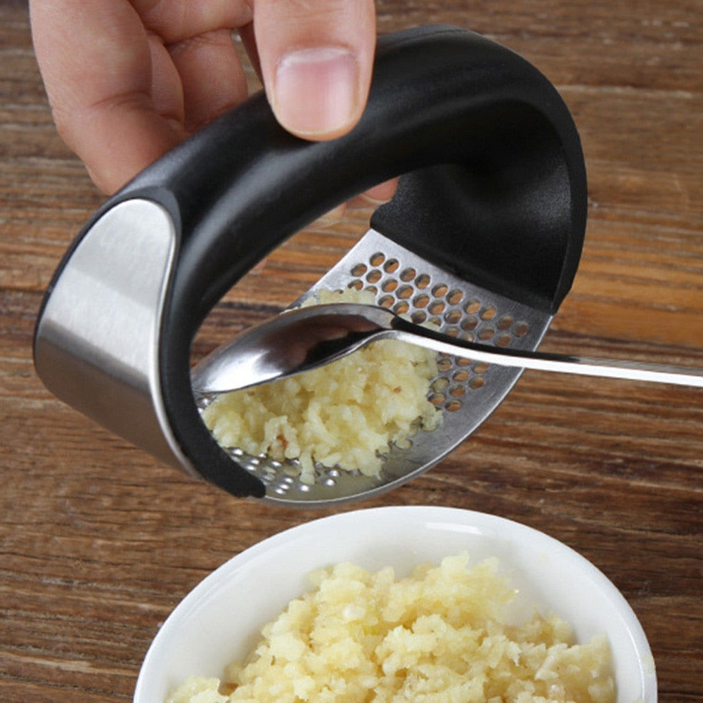 Stainless Garlic Press Household Press Squeezer
