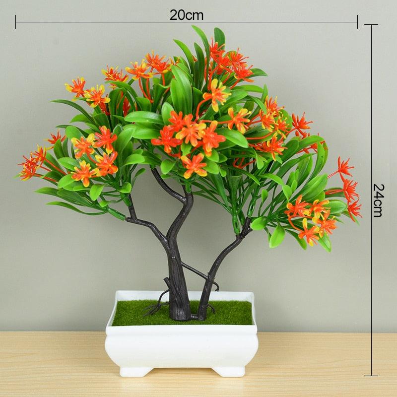 Artificial Plants Potted Green Bonsai Grass Plants - Fajar eMART