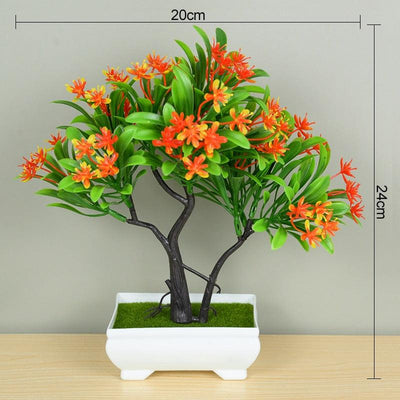 Artificial Plants Potted Green Bonsai Grass Plants - Fajar eMART