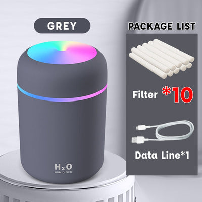 Portable Air Humidifier 300ml Ultrasonic Aroma Essential Oil Diffuser USB