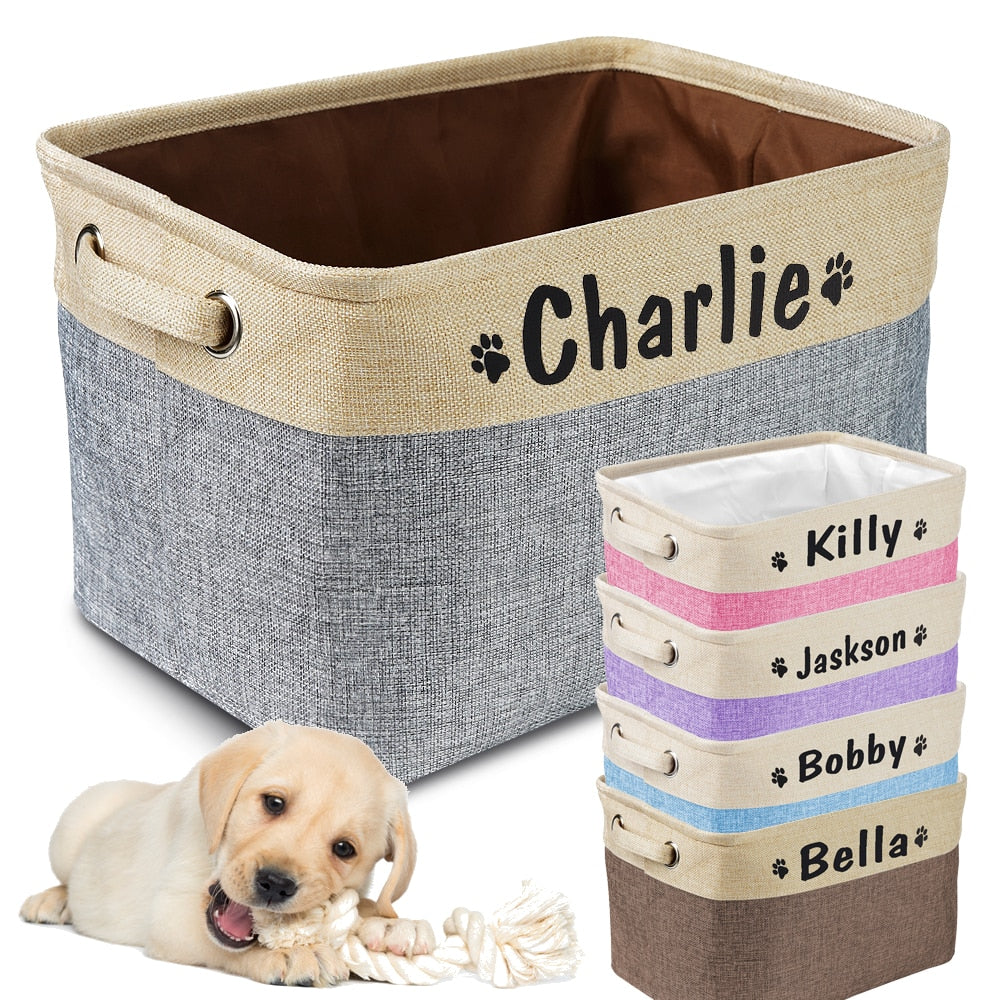 Storage Bins Canvas Collapsible Dog Accessories