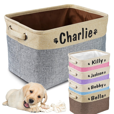 Storage Bins Canvas Collapsible Dog Accessories