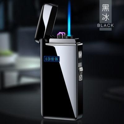 Windproof Metal USB Lighter Torch Turbo Lighter Jet Dual Arc - Fajar eMART