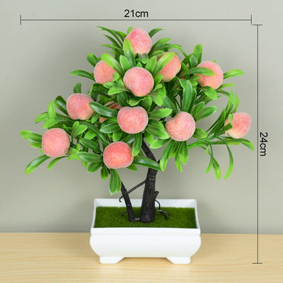 Artificial Plants Potted Green Bonsai Grass Plants