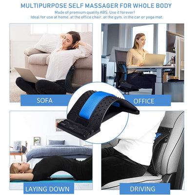 Back Massager Stretcher Support Spine Deck Pain Relief