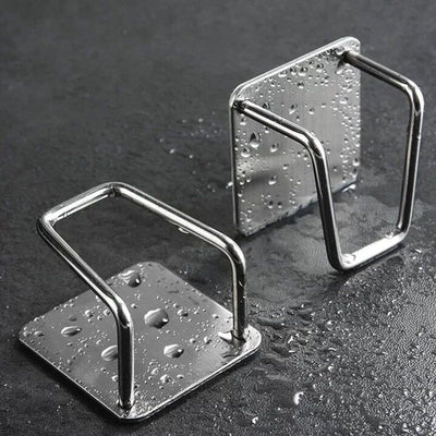 Kitchen Stainless Steel Sink Sponges Holder Self Adhesive