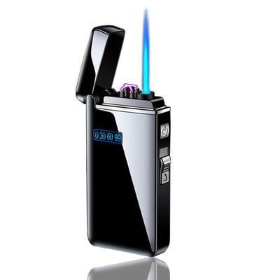 Windproof Metal USB Lighter Torch Turbo Lighter Jet Dual Arc - Fajar eMART