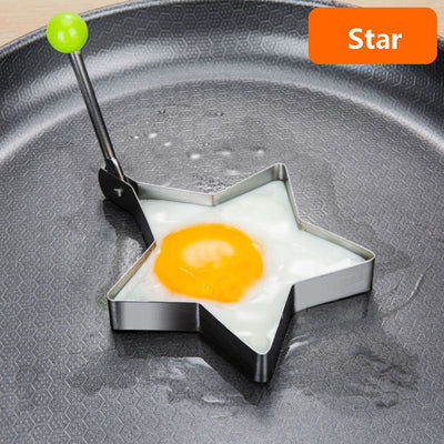 Stainless Steel 5Style Fried Egg Pancake Shaper Omelette Mold