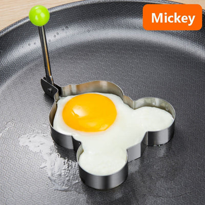 Stainless Steel 5Style Fried Egg Pancake Shaper Omelette Mold