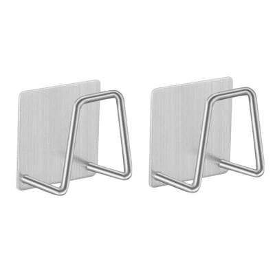 Kitchen Stainless Steel Sink Sponges Holder Self Adhesive