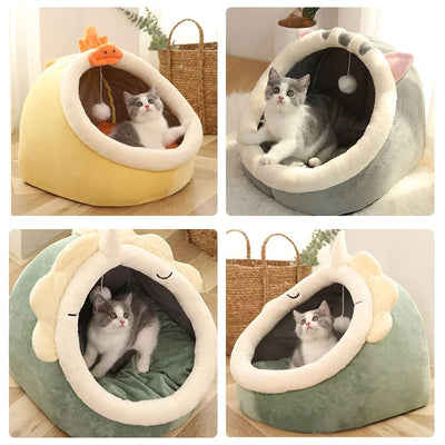 Sweet Kitten Lounger Cushion Cat House Tent