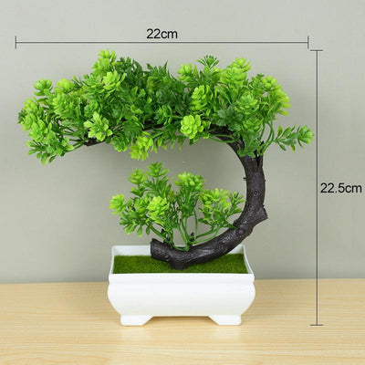 Artificial Plants Potted Green Bonsai Grass Plants - Fajar eMART