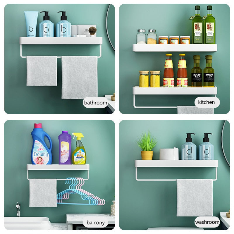 Bathroom Shelf Shampoo Holder Storage Rack