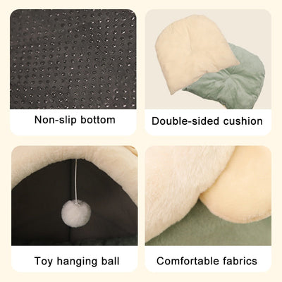 Sweet Kitten Lounger Cushion Cat House Tent