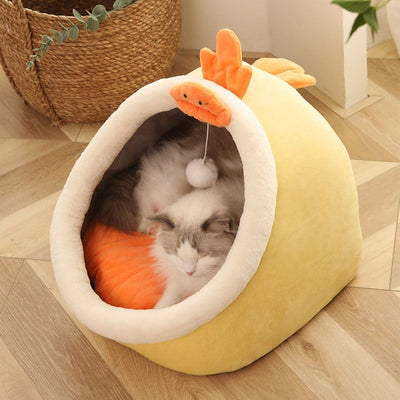 Sweet Kitten Lounger Cushion Cat House Tent