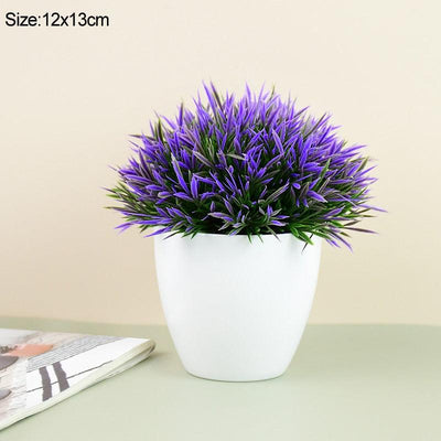 Artificial Plants Potted Green Bonsai Grass Plants - Fajar eMART