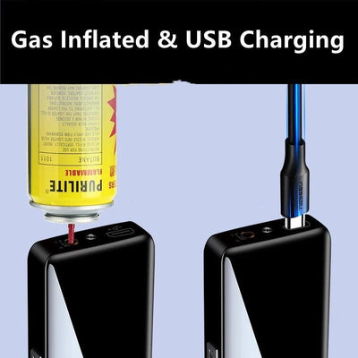 Windproof Metal USB Lighter Torch Turbo Lighter Jet Dual Arc - Fajar eMART