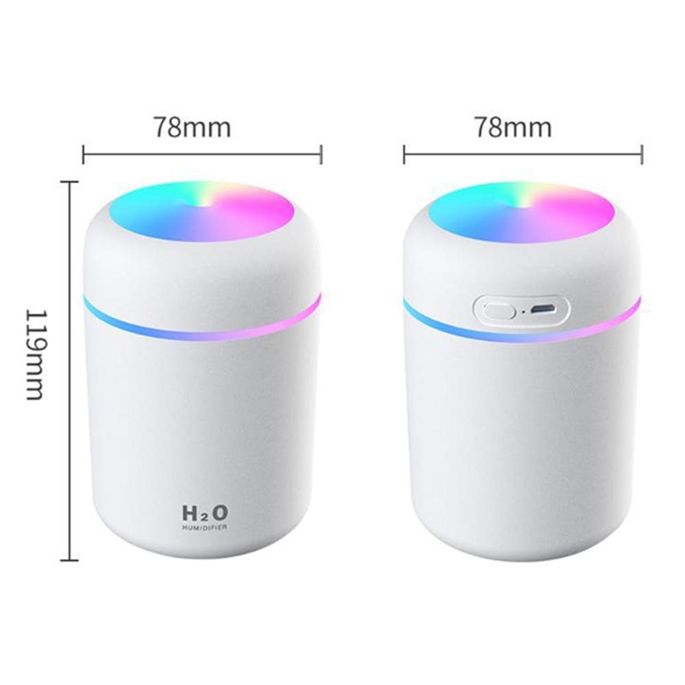 Portable Air Humidifier 300ml Ultrasonic Aroma Essential Oil Diffuser USB