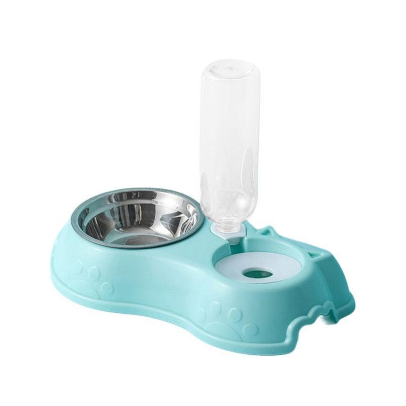 Automatic Drinking Pet Bowl Cat Food Bowl Pet Stainless Steel - Fajar eMART
