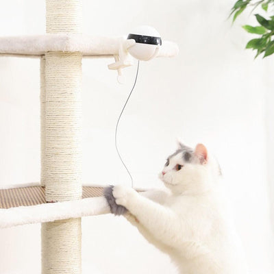 Cats Teaser Toy Electric Flutter Rotating Cat Toys - Fajar eMART