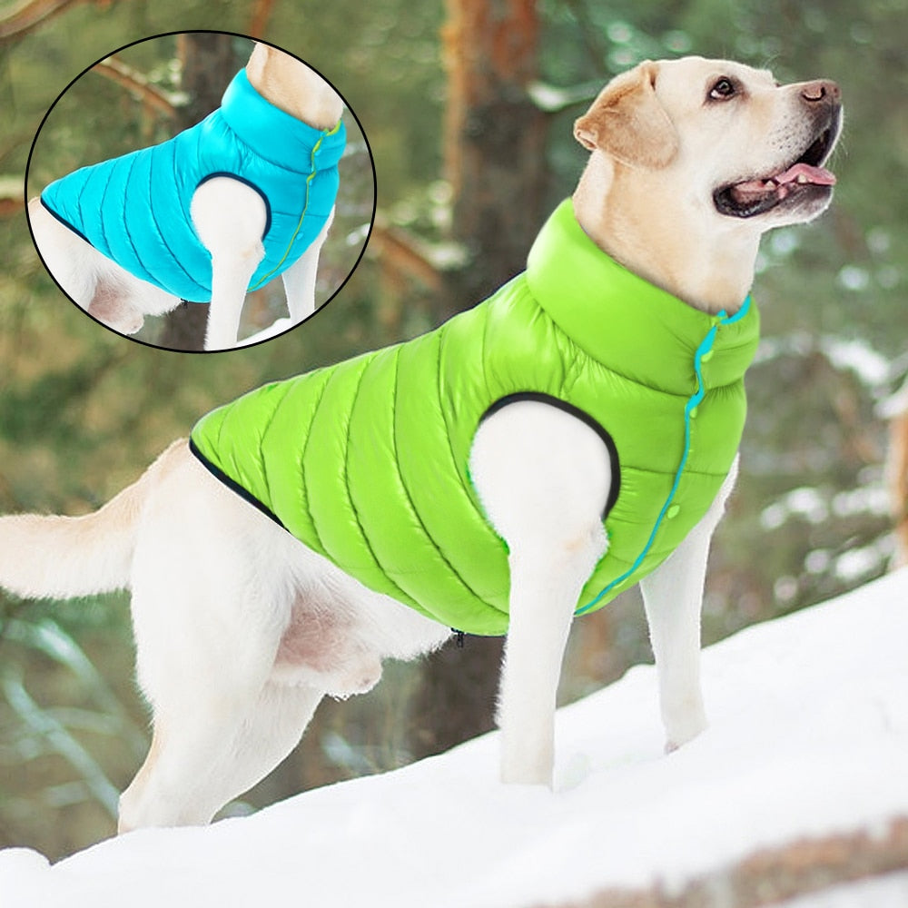 Warm Winter Dog Clothes Vest Reversible Dogs Jacket Coat