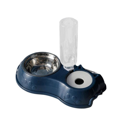 Automatic Drinking Pet Bowl Cat Food Bowl Pet Stainless Steel - Fajar eMART
