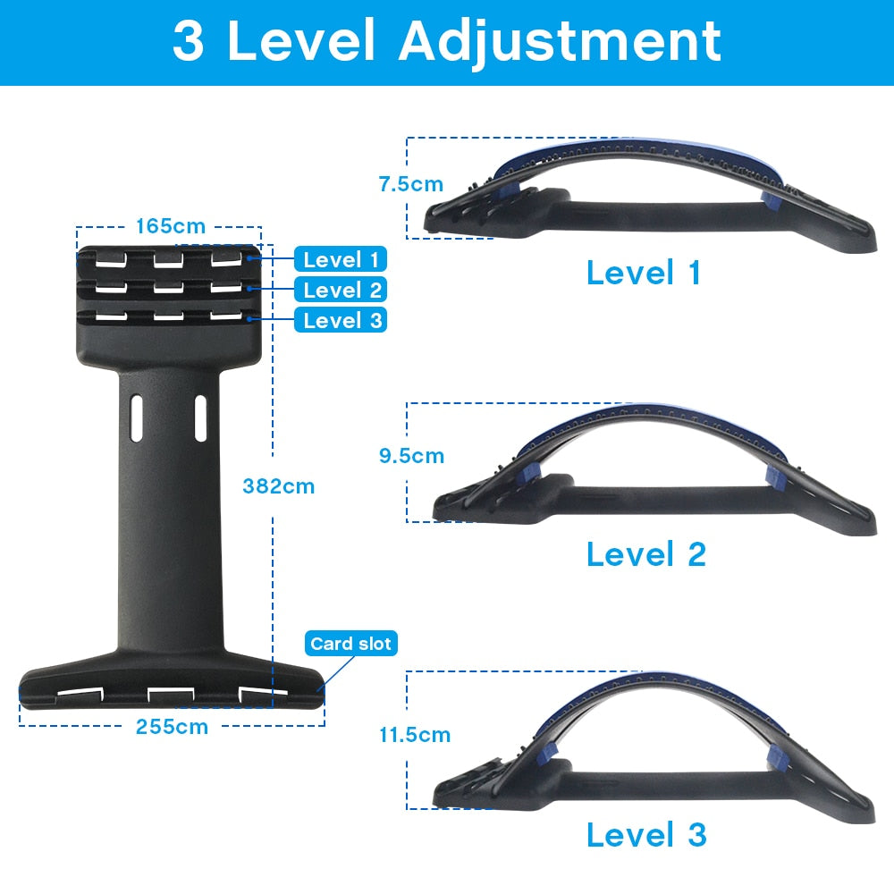 Back Massager Stretcher Support Spine Deck Pain Relief