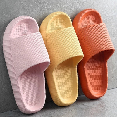 Thick Platform Bathroom Home Slippers Soft Sole