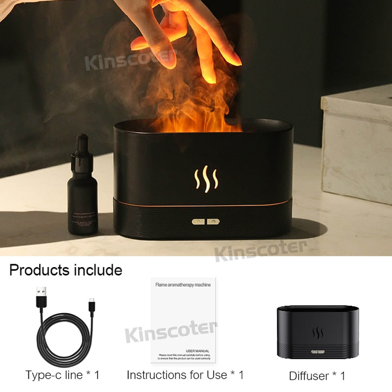 Kinscoter Aroma Diffuser Air Humidifier Ultrasonic Cool Mist Maker Fogger Led Essential