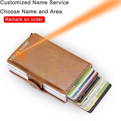 Rfid Blocking Protection Men id Credit Card Holder Wallet - Fajar eMART