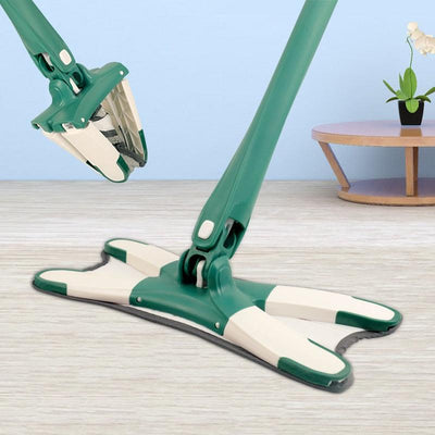 X-type Squeeze Mop Floor Mops with 3pcs Reusable Microfiber Pads - Fajar eMART