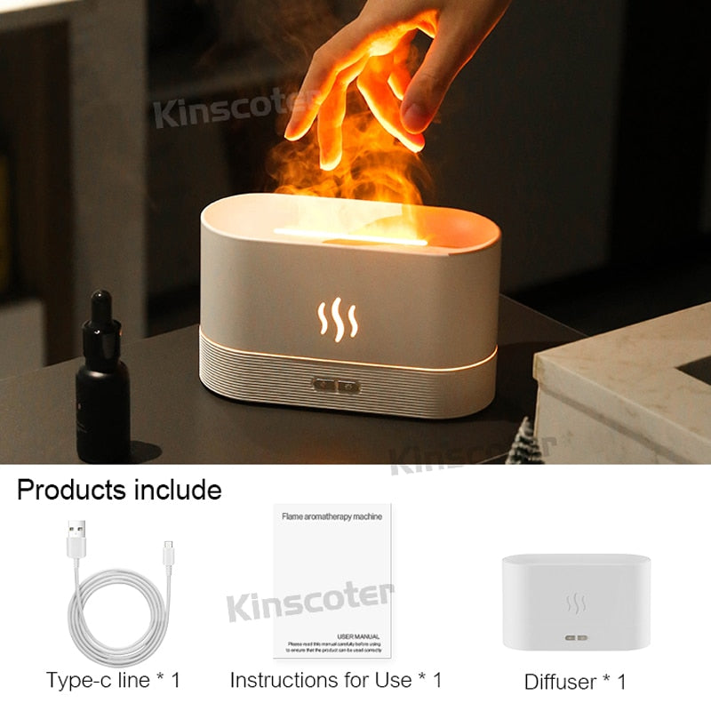 Kinscoter Aroma Diffuser Air Humidifier Ultrasonic Cool Mist Maker Fogger Led Essential