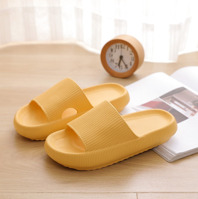 Thick Platform Bathroom Home Slippers Soft Sole