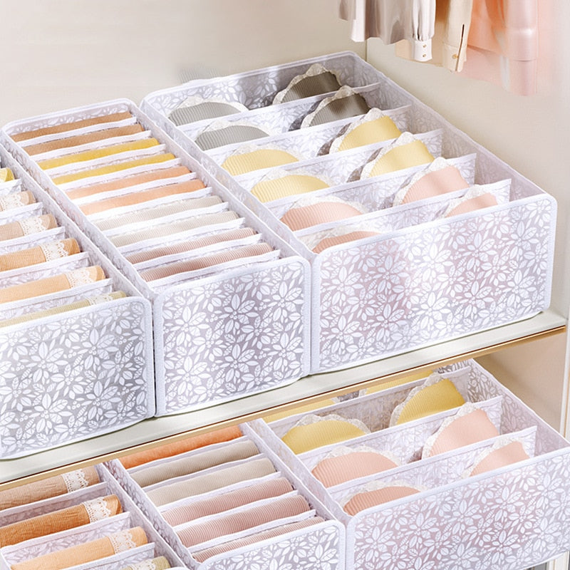 Jeans Compartment Storage Box Closet Clothes Home Organizer
