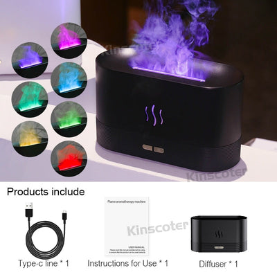 Kinscoter Aroma Diffuser Air Humidifier Ultrasonic Cool Mist Maker Fogger Led Essential