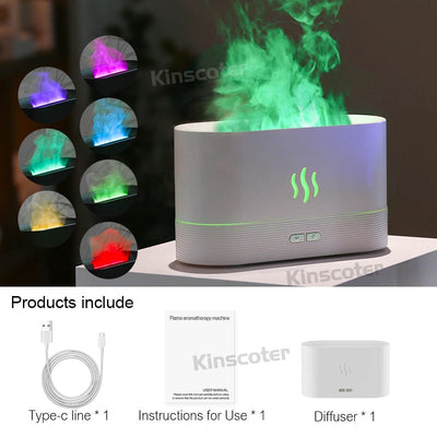 Kinscoter Aroma Diffuser Air Humidifier Ultrasonic Cool Mist Maker Fogger Led Essential