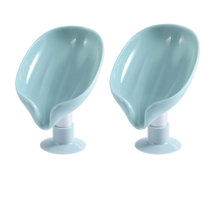 Portable Leaf Soap Holder Plastic Sponge Tray For Kitchen Bathroom