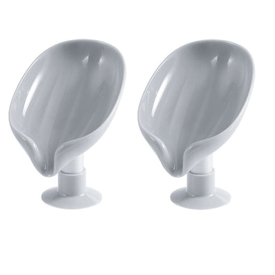 Portable Leaf Soap Holder Plastic Sponge Tray For Kitchen Bathroom
