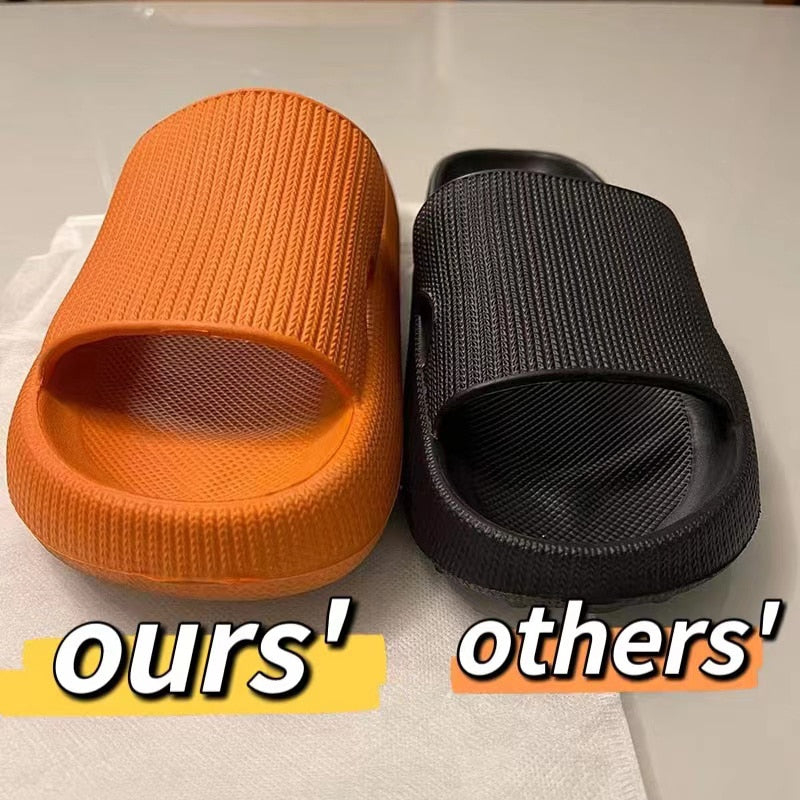 Thick Platform Bathroom Home Slippers Soft Sole