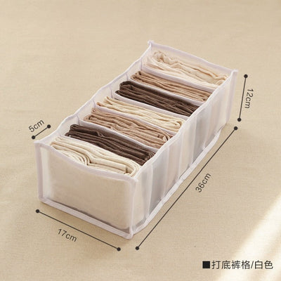 Jeans Compartment Storage Box Closet Clothes Home Organizer