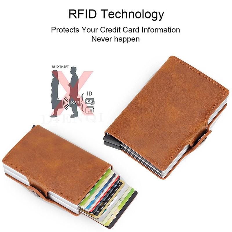 Rfid Blocking Protection Men id Credit Card Holder Wallet - Fajar eMART